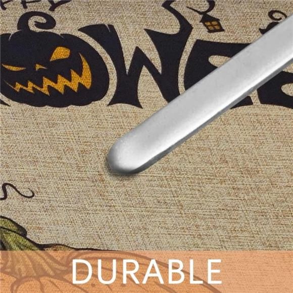 Set of 2; Halloween Decorative Kitchen Mats - Cute Pumpkin Ghost Cat Decor Rug - Picture 6 of 7